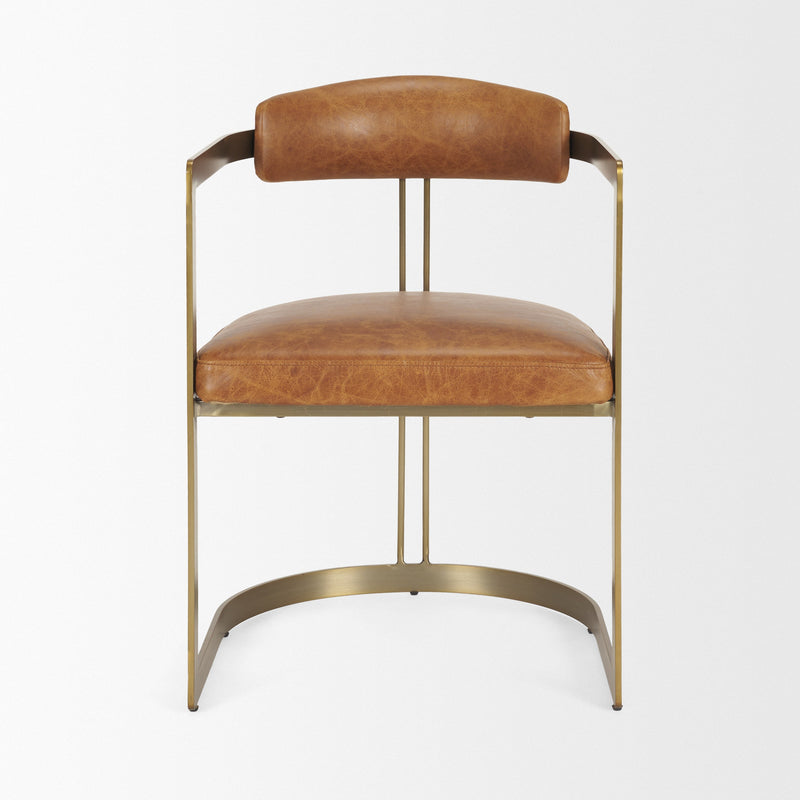 media image for Hollyfield Leather Dining Chair Mercana Mer 50414 4 244