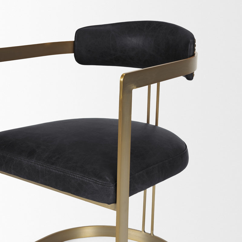 media image for Hollyfield Leather Dining Chair Mercana Mer 50414 15 220