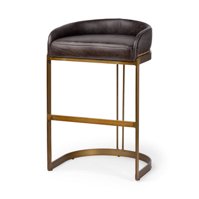 product image for Hollyfield Leather Seat Bar Counter Stool Mercana Mer 67079 3 96