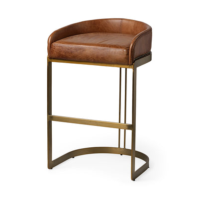 product image for Hollyfield Leather Seat Bar Counter Stool Mercana Mer 67079 4 6