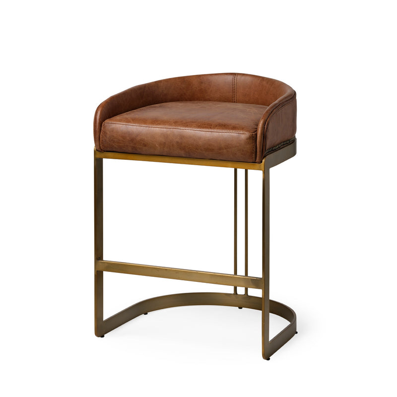 media image for Hollyfield Leather Seat Bar Counter Stool Mercana Mer 67079 2 25