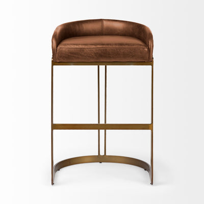 product image for Hollyfield Leather Seat Bar Counter Stool Mercana Mer 67079 8 95
