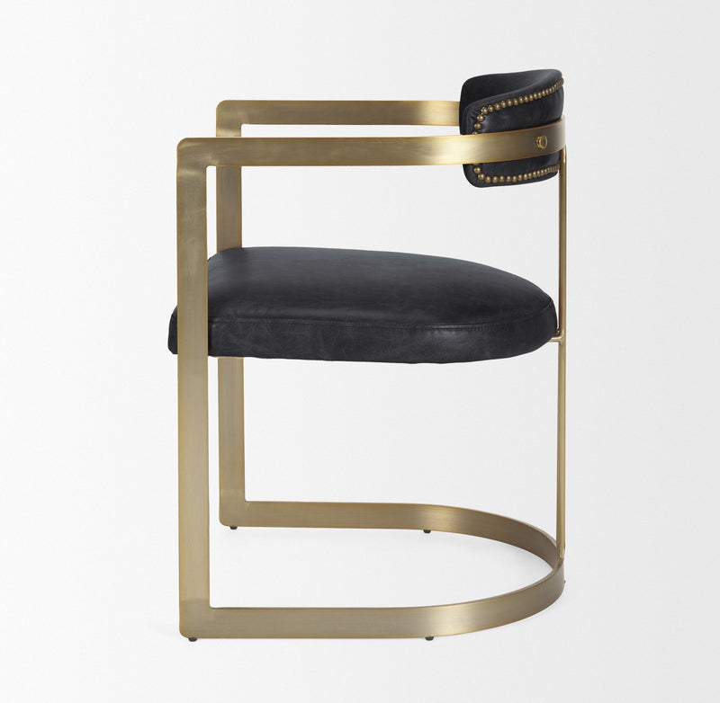 media image for Hollyfield Leather Dining Chair Mercana Mer 50414 5 23