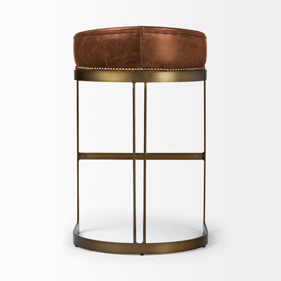 product image for Hollyfield Leather Seat Bar Counter Stool Mercana Mer 67079 16 27