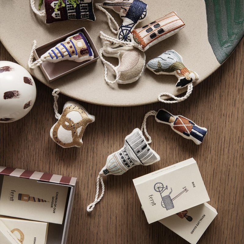 media image for Copenhagen Embroidered Ornaments - Kringle by Ferm Living by Ferm Living 264