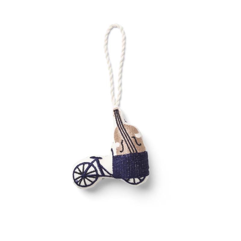 media image for Copenhagen Embroidered Ornaments - Bike by Ferm Living by Ferm Living 222