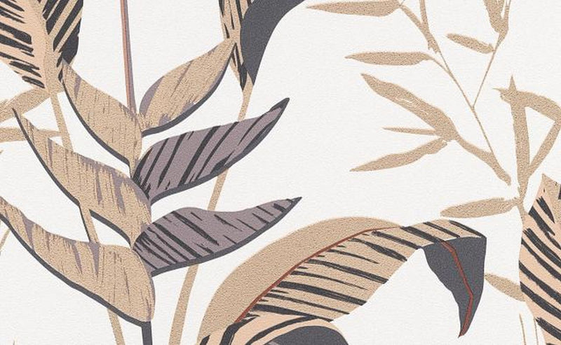 media image for Elle Decoration Floral Wallpaper in Beige 20