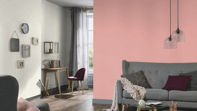 product image for Elle Decoration Structure Plains Wallpaper in Rose 55