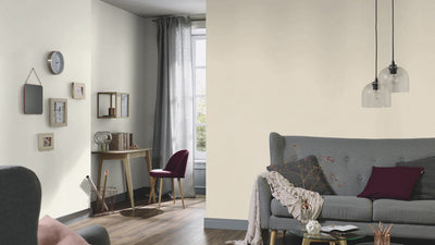 product image for Elle Decoration Structure Plains Wallpaper in Creme 65