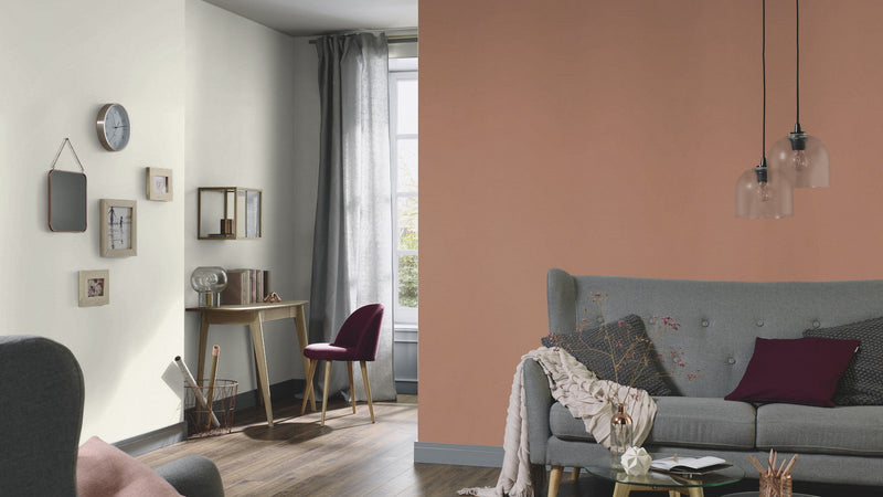 media image for Elle Decoration Structure Plains Wallpaper in Bronze 291