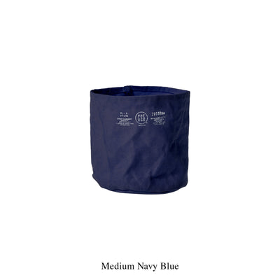 product image of canvas pot cover medium navy blue design by puebco 1 538
