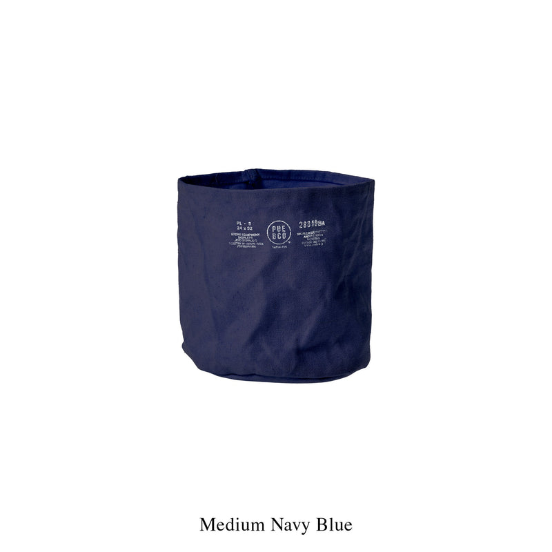 media image for canvas pot cover medium navy blue design by puebco 1 228