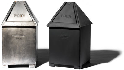 product image for table top dust bin black design by puebco 6 25