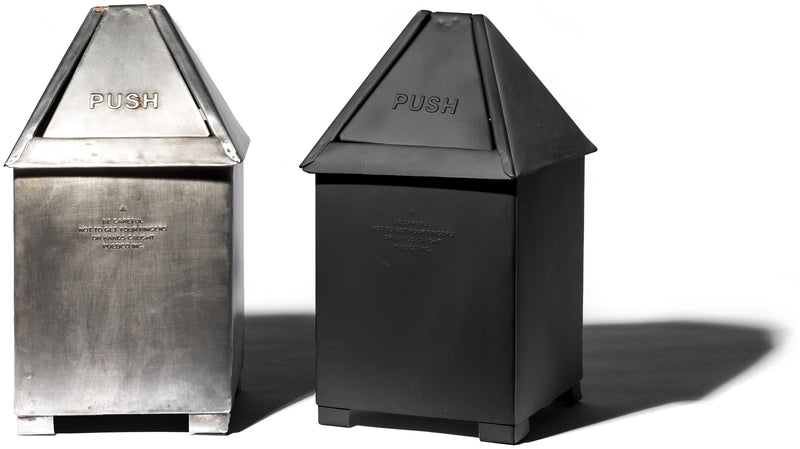 media image for table top dust bin black design by puebco 6 294