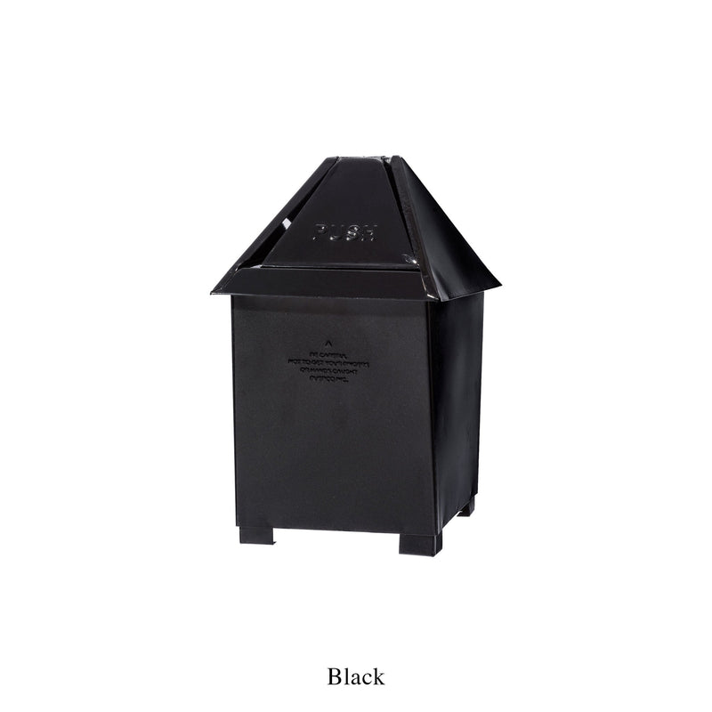 media image for table top dust bin black design by puebco 3 219