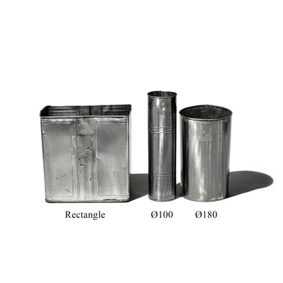product image for recycle steel trashcan rectangle 5 77