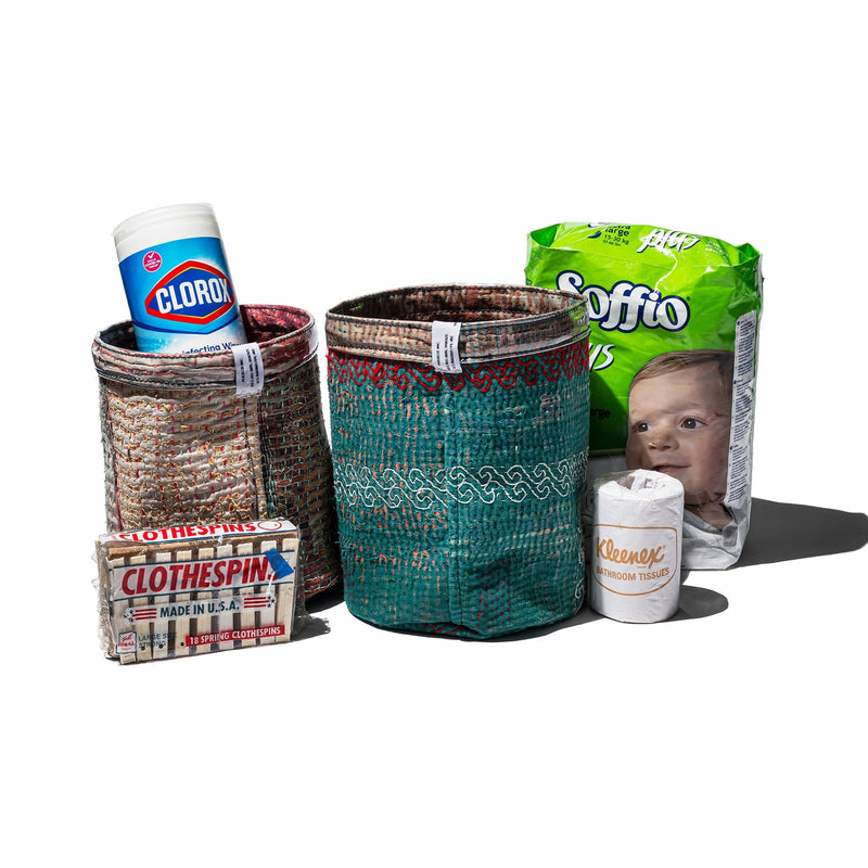 media image for Covered Vintage Kantha Quilt Medium Organizer Puebco 113845 2 270