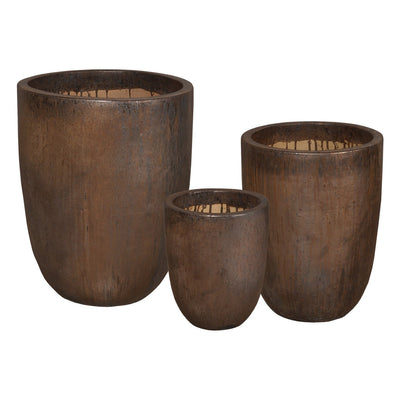 product image of metallic cylinder planter 4 546