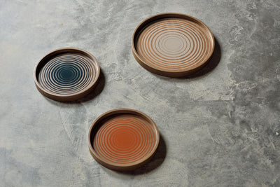 product image for Pumpkin Circles Glass Valet Tray 66