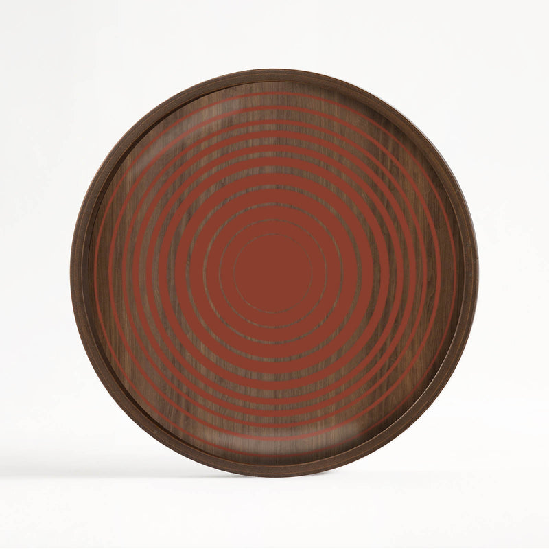 media image for Pumpkin Circles Glass Valet Tray 236