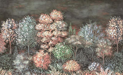 product image for Elle Decoration French Forest Wall Mural in Rose 3