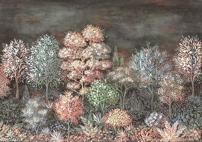 product image for Elle Decoration French Forest Wall Mural in Rose 56