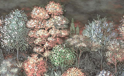 product image for Elle Decoration French Forest Wall Mural in Rose 73