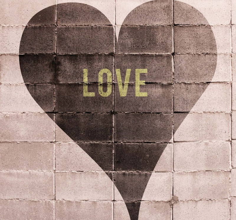 media image for Elle Decoration Heart of Stone Wall Mural in Rose 269