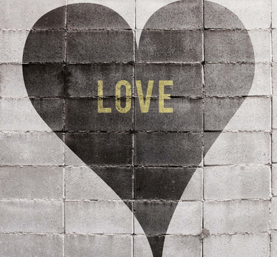 product image for Elle Decoration Heart of Stone Wall Mural in Grey 99