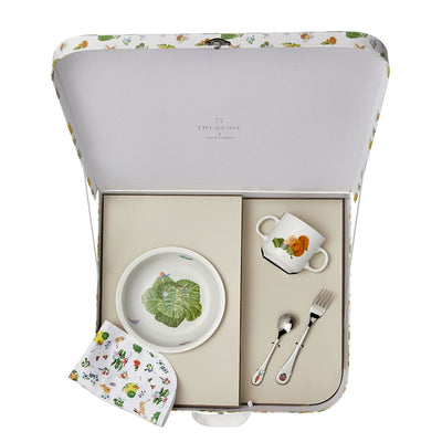 product image for Friends of the Vegetable Garden Suitcase with 5 Piece Tableware Set by Degrenne Paris 0