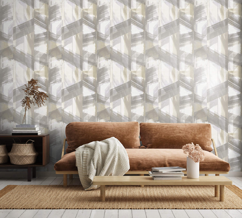 media image for Glaze Taupe Grey Wallpaper from the Crafted Collection by Galerie Wallcoverings 275