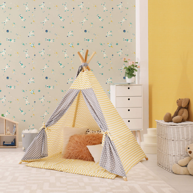media image for Mini Dots Yellow Wallpaper from the Great Kids Collection by Galerie Wallcoverings 273