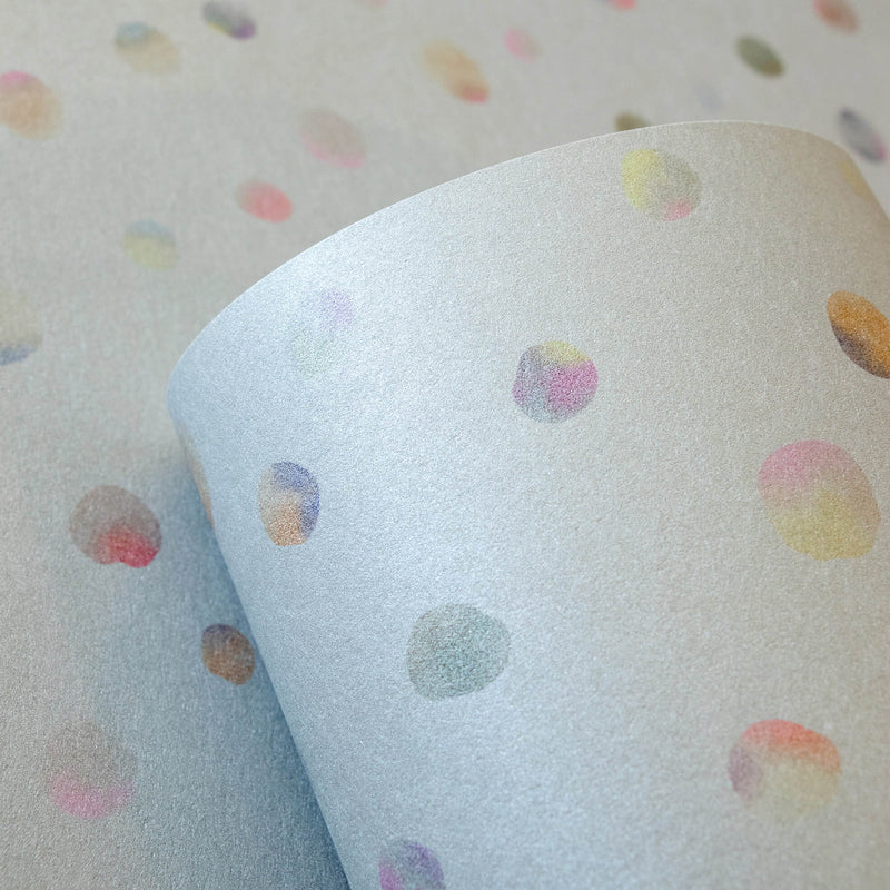 media image for Watercolor Dots Light Blue Wallpaper from the Great Kids Collection by Galerie Wallcoverings 292