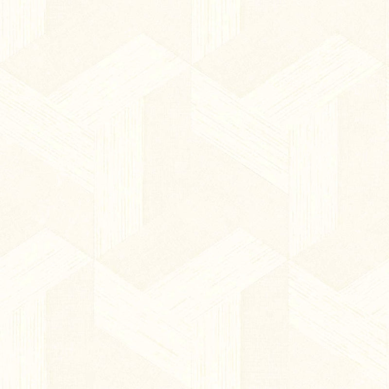 media image for Synergy Geometric Wallpaper in White 292