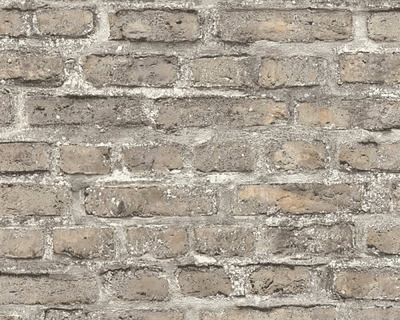 media image for Sample Brick Cottage Deco Wallpaper in Grey 226