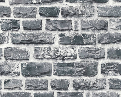 product image of Sample Brick Cottage Deco Wallpaper in Dark Grey 570