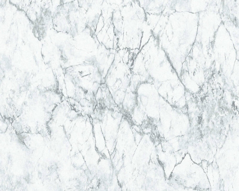 media image for Sample Marble Wallpaper in Grey/White 275