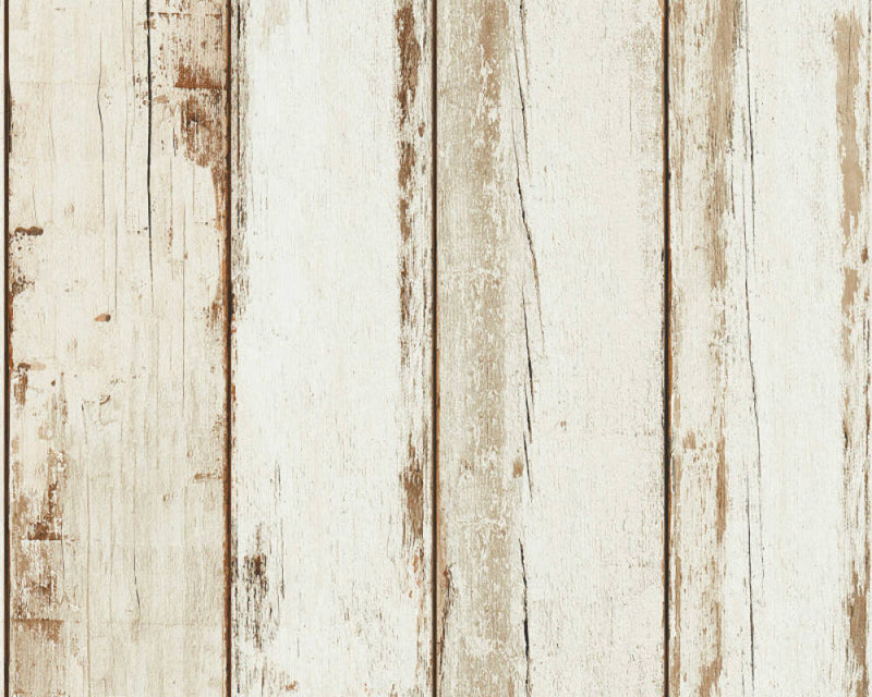 media image for Sample Wood Panel Stripes Wallpaper in Brown/Cream 246