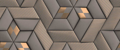 product image for Geo Graphic Wall Mural in Grey 8