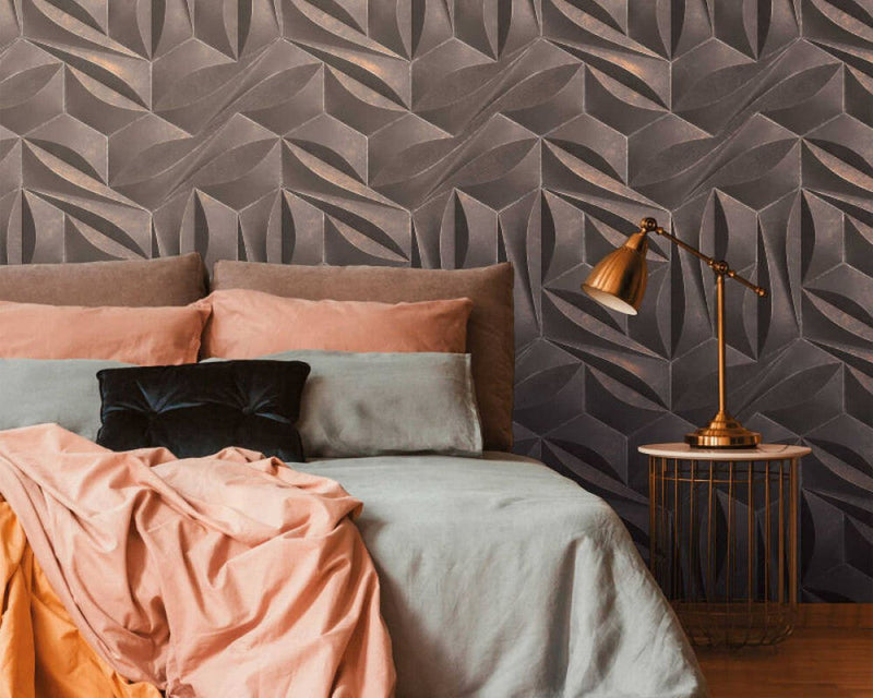 media image for Maha Wall Mural in Grey 283