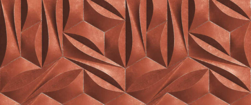 media image for Maha Wall Mural in Terracotta 268
