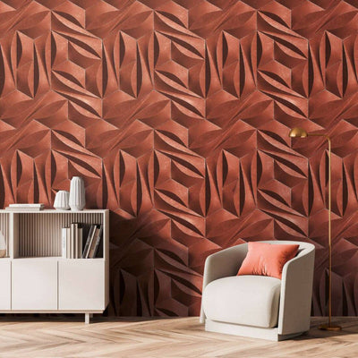 product image for Maha Wall Mural in Terracotta 6