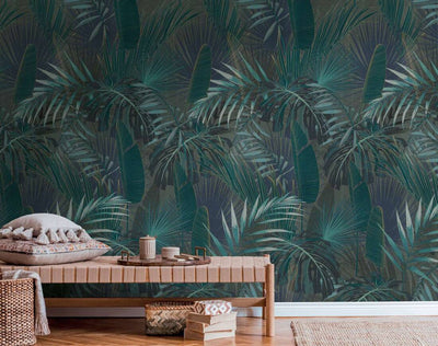 product image for Lea Botanical Wall Mural in Green/Grey/Blue 20