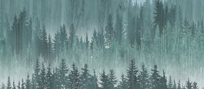 product image for Björn Wall Mural in Blue/Green/Grey 4