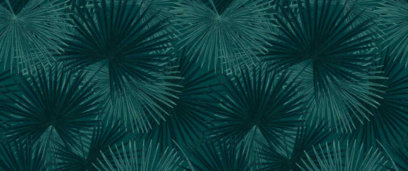 media image for Zoe Botanical Wall Mural in Blue/Green 29