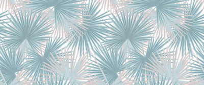 product image for Zoe Botanical Wall Mural in Turquoise/Beige 12