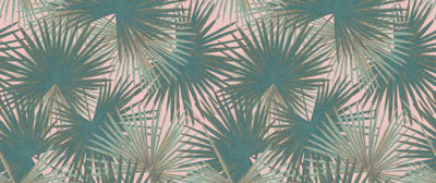 product image for Zoe Botanical Wall Mural in Green/Pink 87