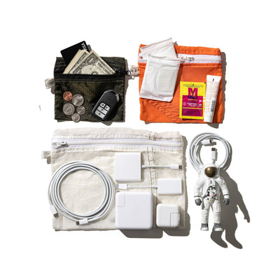 product image for vintage parachute light pouch small orange design by puebco 2 57