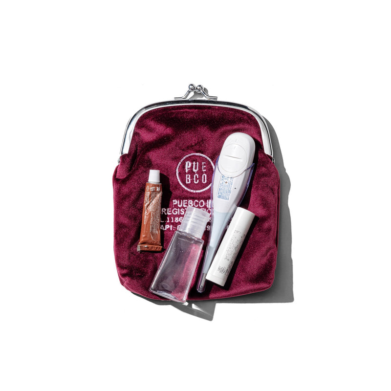 media image for velvet frame pouch burgundy design by puebco 1 235