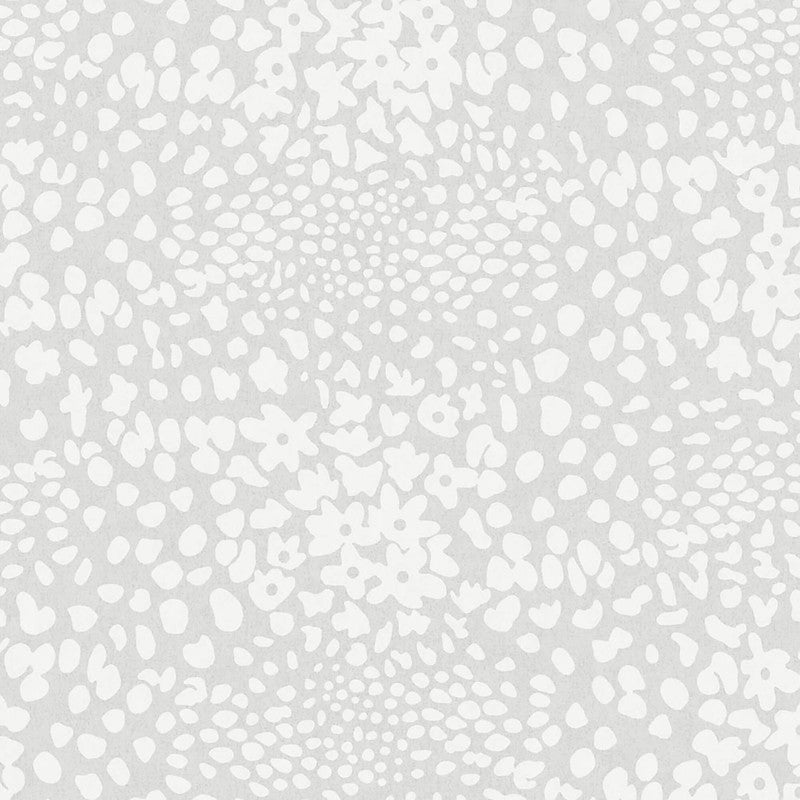 media image for Abstract Floral Wallpaper in White/Sage 221